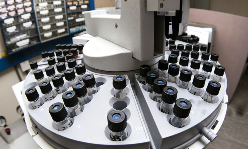 Frustrated researcher in lab